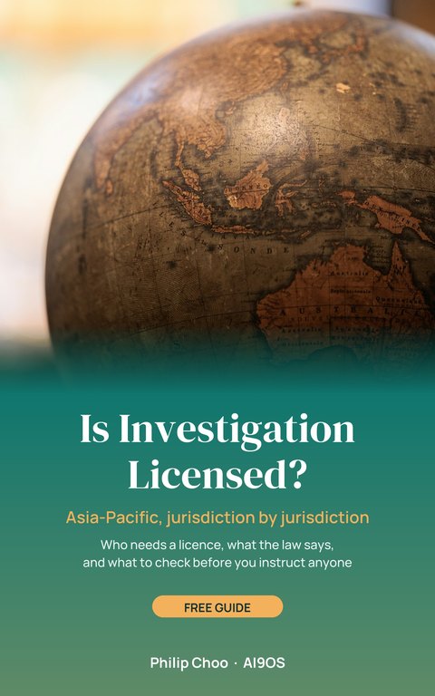 Cover: Is Investigation Licensed? Asia-Pacific, jurisdiction by jurisdiction